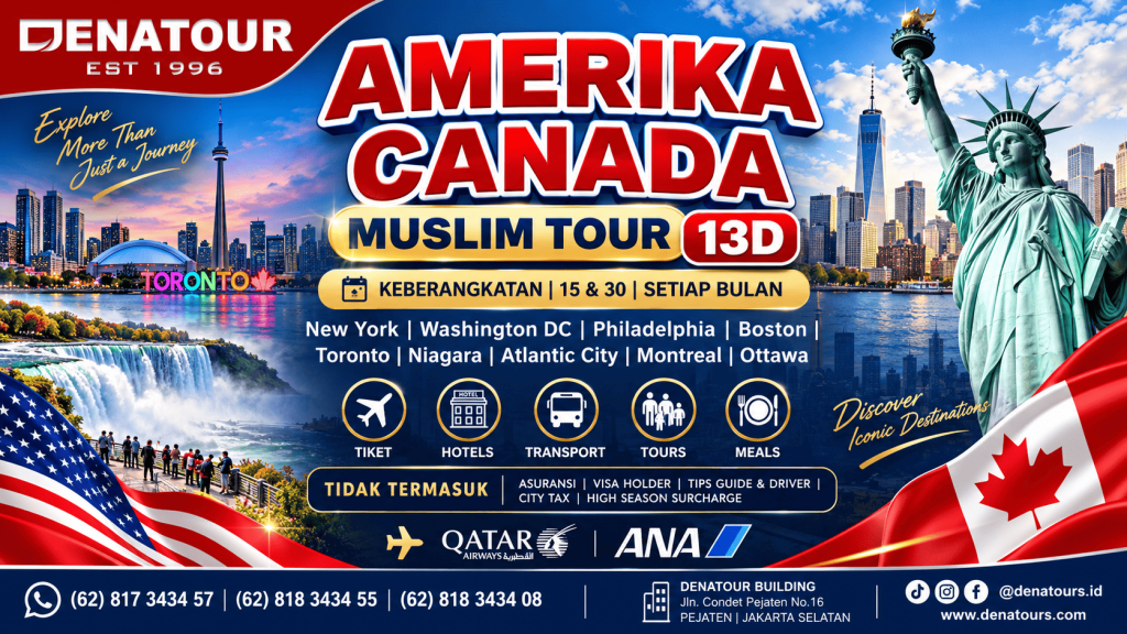 AMERICA CANADA MUSLIM TOUR - Paket Umrah & Haji Terpercaya Denatour