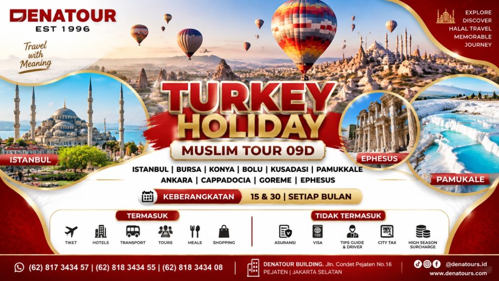 TURKEY HOLIDAY 2026 - Paket Umrah & Haji Terpercaya Denatour